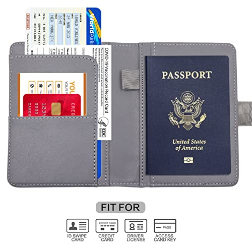 Premium Leather Passport Holder Covers Case