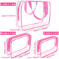 6 Packs Clear Makeup Bags