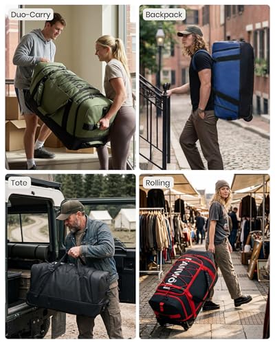 120L Rolling Duffle Bag with Wheels
