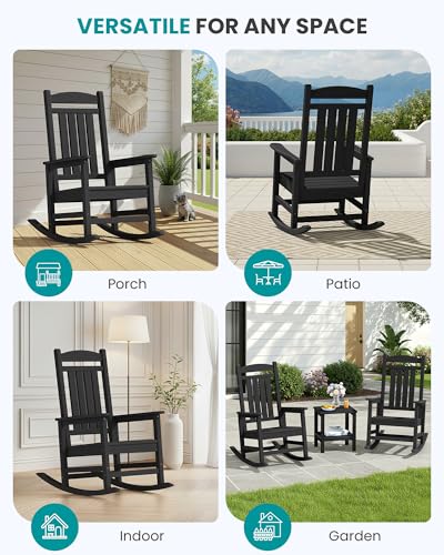 Outdoor Rocking Chair Set of 6 (6 Count)
