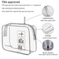 Clear Toiletry Bag TSA Approved Quart Size Travel Carry On (2 Count)