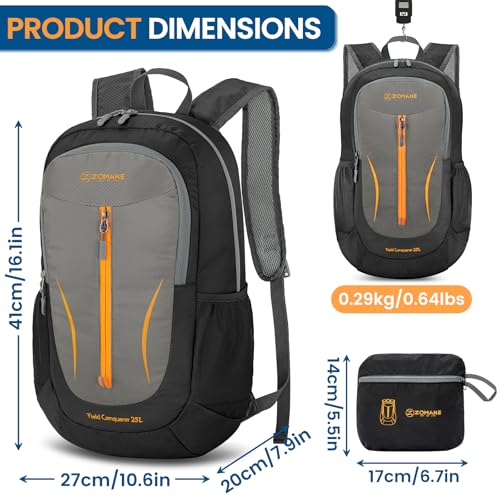 Lightweight Packable Backpack 25L
