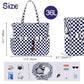 Waterproof Beach Tote Pool Bags for Women Ladies Extra Large Carry On Bag With Wet Compartment for Weekender Travel