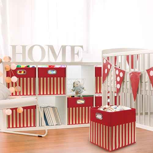 13 Inch Foldable Cube Storage Bins with Handles (3 Count)