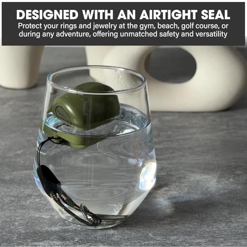 Waterproof Ring Holder Keychain for Travel & Gym