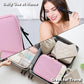 Travel Makeup Bag with LED Mirror and 10x magnifying glass with 3 Lighted Settings