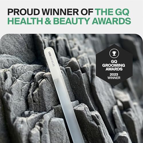 Czech Black Crystal Glass Nail File Set