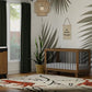 Hudson 3-in-1 Convertible Baby Crib, Natural Walnut/Black