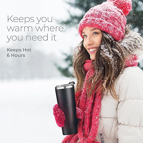 16 oz Insulated Coffee Tumbler with Leakproof Lid