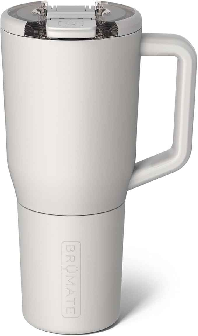 BrüMate Müv - 35oz 100% Leak Proof Insulated Coffee Mug with Handle & Lid - Stainless Steel Coffee Travel Mug - Double Walled Coffee Cup (Dune)