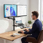 Dual Monitor and Laptop Stand for 17" Notebook and 32" Screens