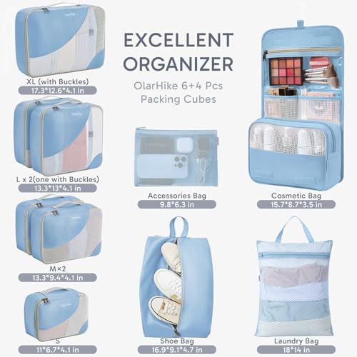 10 Set Packing Cubes for Travel (10 Count)
