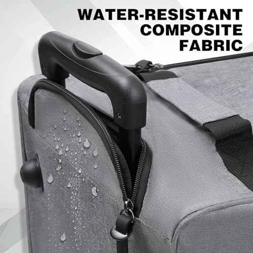 28" Travel Rolling Duffle Bag with Wheels and Handle