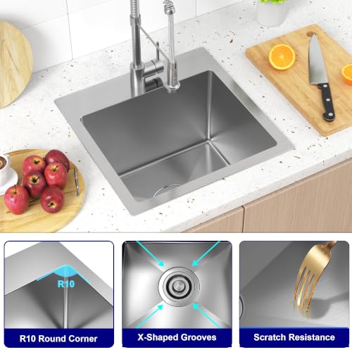 15x15x9 inch Drop In Bar Sink
