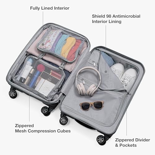 Pagosa Hardshell Expandable Luggage with Spinner Wheels (3 Piece)