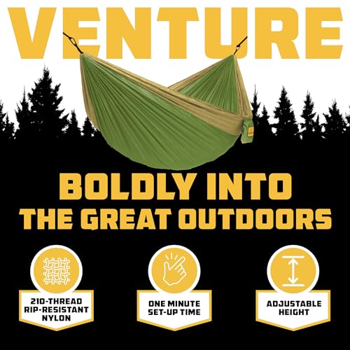 Hammock for Camping Double Hammocks Gear for The Outdoors Backpacking Survival or Travel