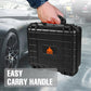 Hard Case 13.6 x 11.4 x 6 Inch Portable Weather Waterproof Protective Camera Case with Customizable Foam