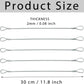 10 Pack Luggage Lock Safety Cable, Stainless Steel Cable with Loops, Stainless Steel Safety Cable, Safety Cable Lock, Braided Steel Coated Safety Cable Luggage Lock 2mm Thickness 12 inch Length