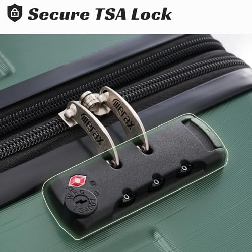 Luggage Set 6 Piece Expandable Lightweight ABS Hardshell Travel Suitcases with Wheels