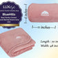 Premium Soft Rolled Travel Blanket Airplane Long Flights
