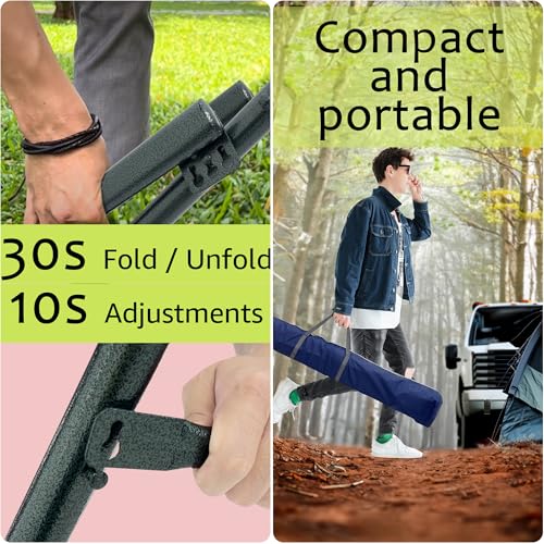 Ultimate Relaxation Portable Hammock Stand with Cotton Canvas Net