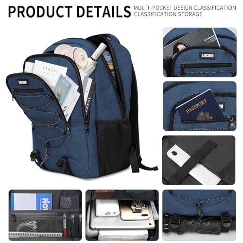 Blue Backpack for Men Women