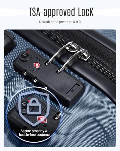 Luggage Sets 3 Pcs Suitcase with Wheels (3 Count)