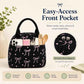 Lunch Bag for Women Cute Corduroy Lunch Tote Bags with Shoulder Strap Reusable Insulated Lunch Box Large Capacity Reusable Insulated Cooler for Work Picnic or Travel