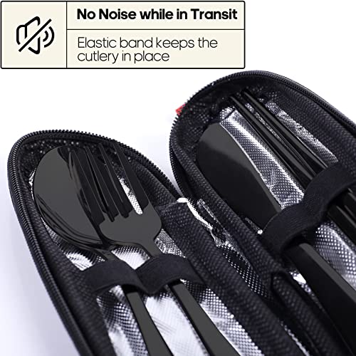 Travel Utensils with Case (5 Count)