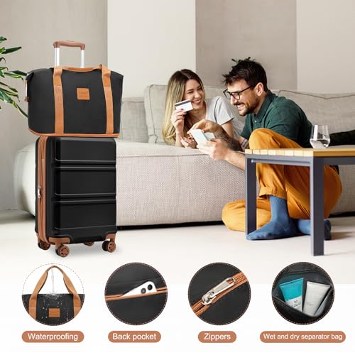 Luggage Set 4 Piece Carry On Hardside Luggage with Spinner Wheels (4 Count)