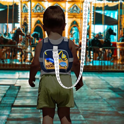 Toddler Harness Leash + Reflective Anti Lost Wrist Link