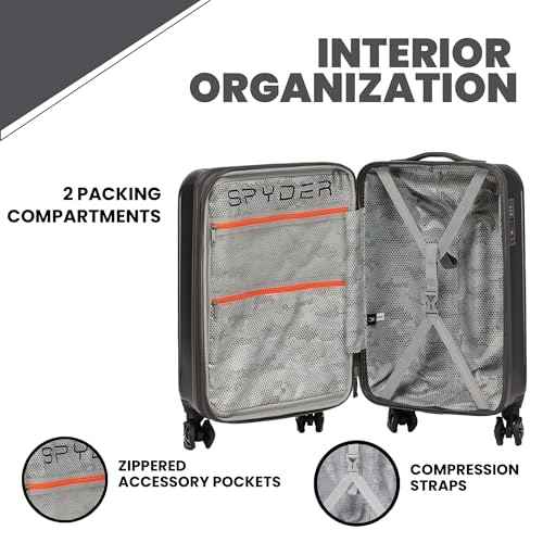 Rails Expandable Hardside Upright Suitcase with 360° Spinner Wheels (3 Count)