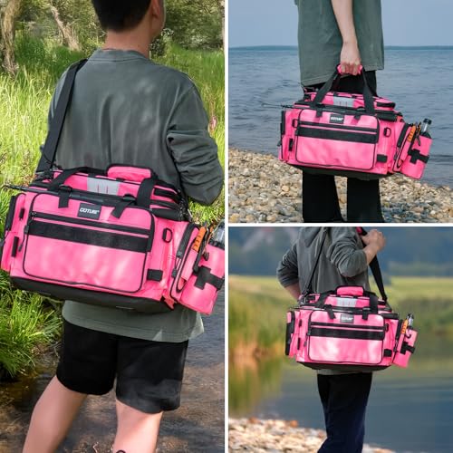 Fishing Tackle Bag with 2PCS 3600 Tackle Boxes