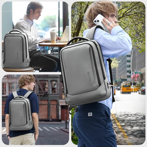 Laptop Backpack for Men for 15.6 Inch Computer Bag with USB A&C Charger