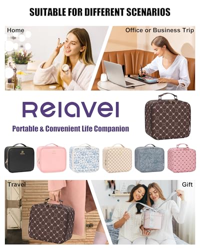 Travel Makeup Bag With LED Mirror