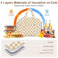 Corduroy Lunch Box Lunch Bag for Women Adults Men