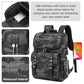 Vintage Backpack Travel Laptop Backpack with usb Charging Port for Women & Men College Backpack Fits 15.6 Inch Laptop Camouflage Gray