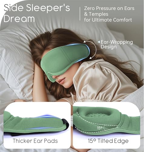 Sleep Mask with Headphones Bluetooth 5.4