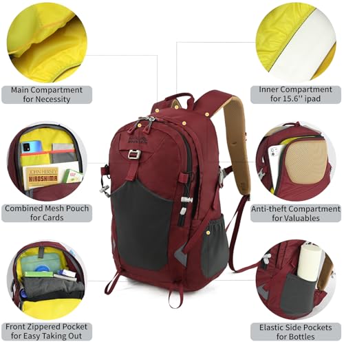 30L Hiking Backpack With Rain