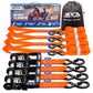 MOCA Heavy Duty Ratchet Straps Tie Down 4 Pack 1.6" x 8 ft (14 Count)