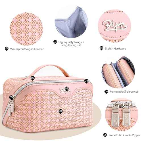 Travel Makeup Bag for Women (3 Count)