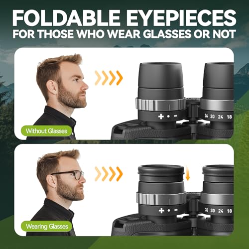 12 36X50 High Powered Zoom Binoculars for Adults