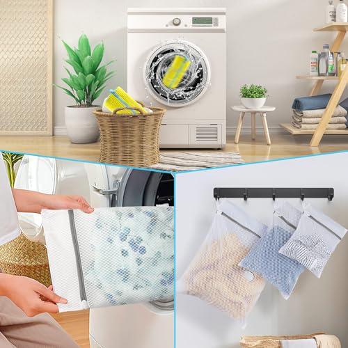 7 Pcs Shoe Laundry Bag and Sneaker Cleaner Mesh Bags (7 Count)