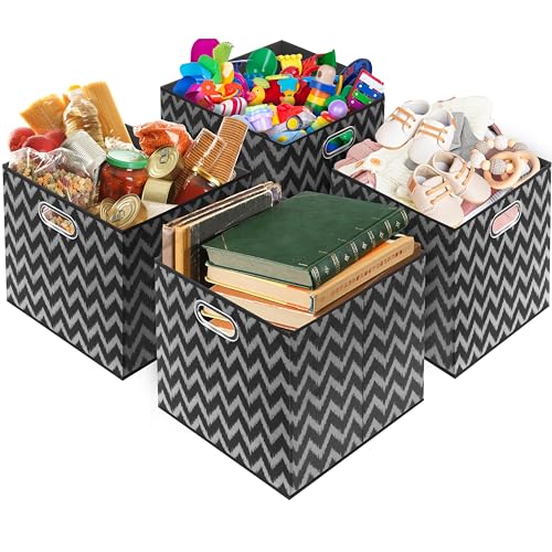 13 Inch Foldable Cube Storage Bins with Handles (3 Count)
