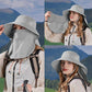 Sun Hat for Men Women with Neck Flap