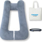 Travel Pillow Upgraded Version of Aircraft Travel Neck Pillow with Storage Bag, Sleep Pillows for Travel by Train, Car, or Plane, Supporting The Head and Body, Travel Pillow for Kids Grey