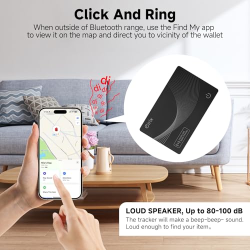 2026 [Apple MFi Certified] Wallet Tracker Card