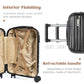 Luggage Set 3 Piece Luggage Set ABS hardshell Spinner Wheels Luggage Carry on Suitcase with Weekender bag & Toiletry bag (3 Count)