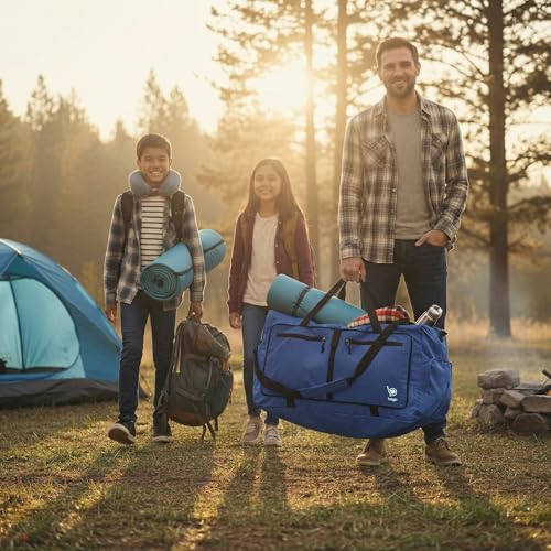 Travel Duffle Bag for Women & Men. Duffel Bag for Traveling & Camping