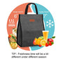 Lunch Bags for Women Insulated Reusable Lunch Tote with Internal Pocket